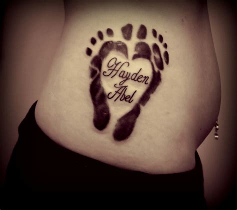 Best 25 Baby Footprint Tattoo Ideas On Pinterest Baby Tattoos