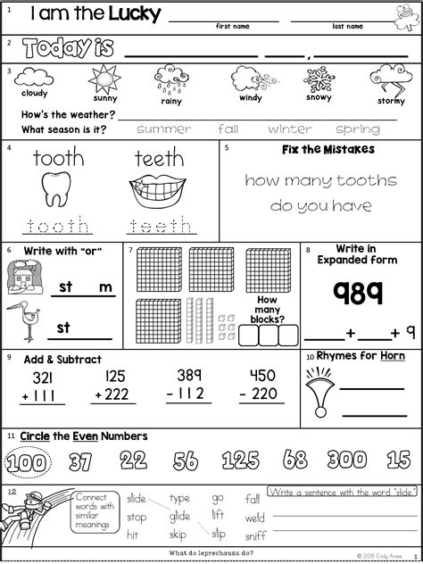 2nd Grade Math Standards Worksheets Matthew Sheridans School Worksheets