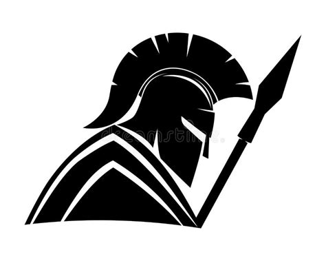 Spartan Black Sign Stock Vector Illustration Of Power 84851823