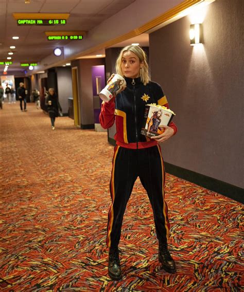 Brie Larson Wore A Captain Marvel Tracksuit To Surprise Some Very Lucky