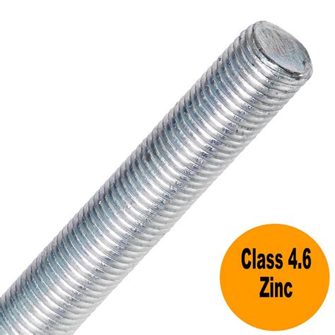 Thread Rod Metric M12 X 1m Zinc Plated M12x175mm Collier And Miller