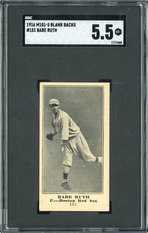 Babe Ruth Rookie Card 1927 Movie Banner Top 10m Memory Lane Auction Sports Collectors Digest