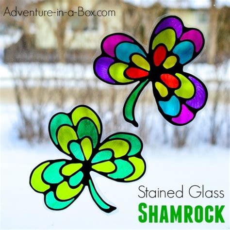 Stained Glass Shamrock Suncatcher