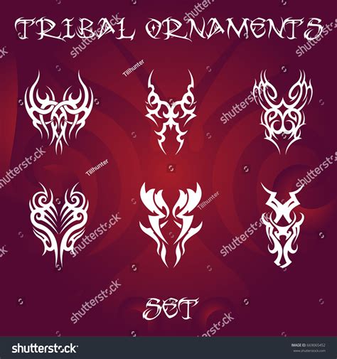 Tribal Ornaments Tattoo Designs Stock Vector Royalty Free 669065452