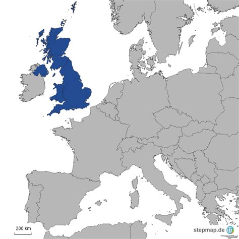 Stepmap Uk Blue Landkarte Für Deutschland