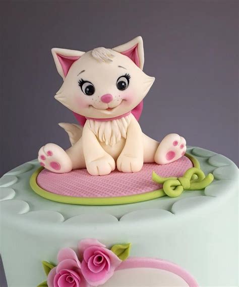 Kitten Cake Decorated Cake By Couture Cakes By Olga Cakesdecor
