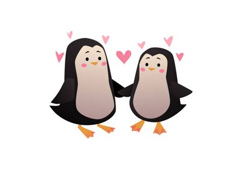 Penguins Kissing Illustrations Royalty Free Vector Graphics And Clip Art