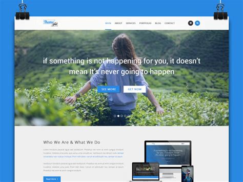 PSD Website Templates For Free Download