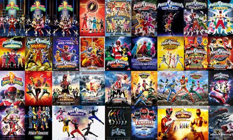 All Power Rangers Seasons And Movies Poster Speci By Jakobmiller2000