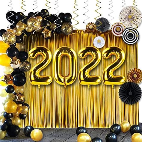 Huge Happy New Year Decorations 2023 Set 43 Pieces 40 Inch Gold