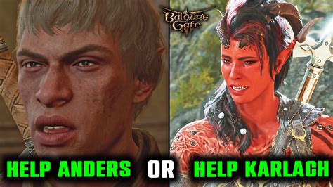 Help Karlach Or Help Anders In Hunt The Devil Quest All Outcomes