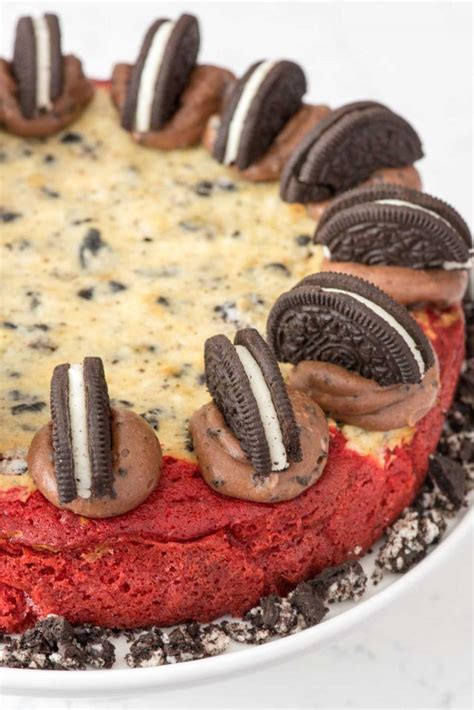 Red Velvet Oreo Cheesecake Cake Crazy For Crust Recipe Cheesecake