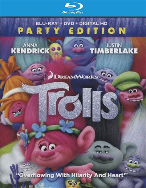 Trolls Blu Ray Dvd Ultraviolet Blu Ray 2016 Dvd Empire