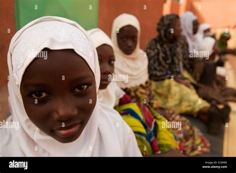 Muslim Girls Ouagadougou Burkina Faso Stock Photo Alamy