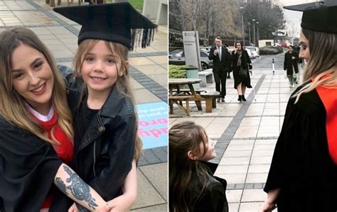 Mother Who Gave Birth As Teenager Graduates Holding Daughters Hand