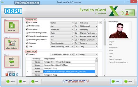 Excel To Vcard Converter Software 3015
