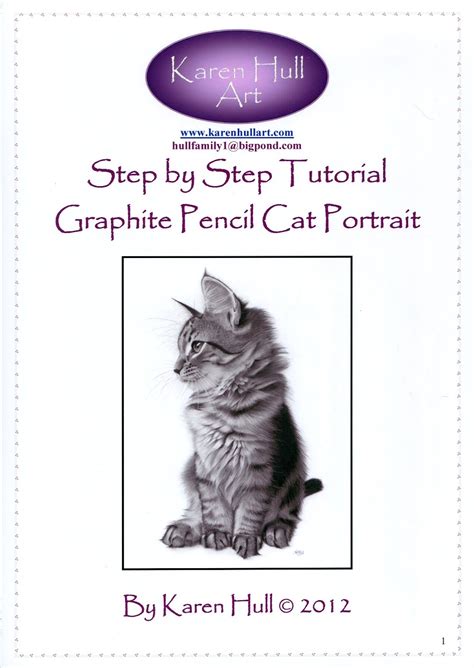 Karen Hull Art Graphite Cat Step By Step Tutorial