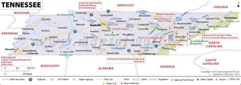 Tennessee Tn Map Tennessee Map Tennessee Map
