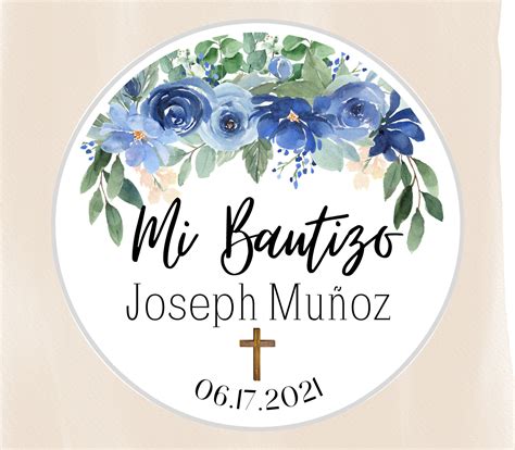 Mi Bautizo Stickers Baptism Stickers Etsy España