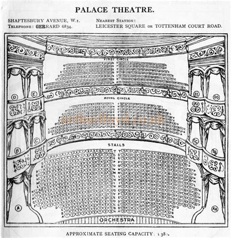 Stall Victoria Palace Theatre Seating Plan Rectangle Circle