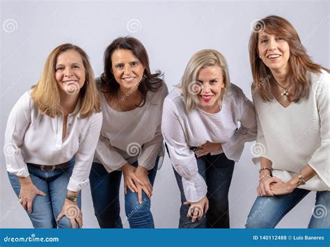 Photo Session For 4 Female Friends Stock Photo Image Of Gorgeous