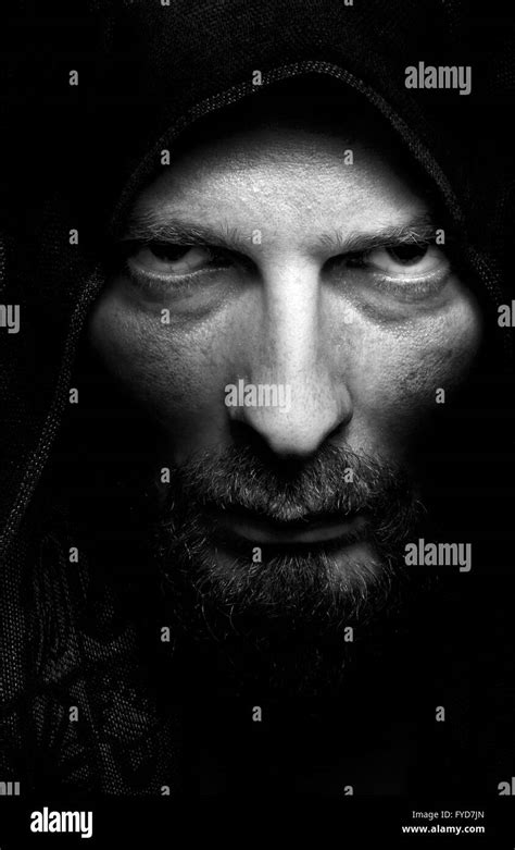 Evil Looking Face Black And White Stock Photos And Images Alamy