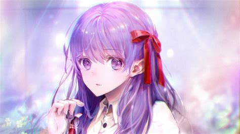 21 Anime Girl Purple Hair Wallpapers Wallpapersafari