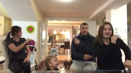 Together they have two children; Edin Dzeko's Family entertained with "Baby Shark" Song ...