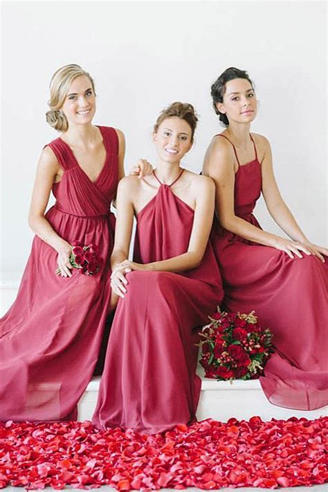 Mismatched Bridesmaid Dresses 5 Color Ideas Wedding