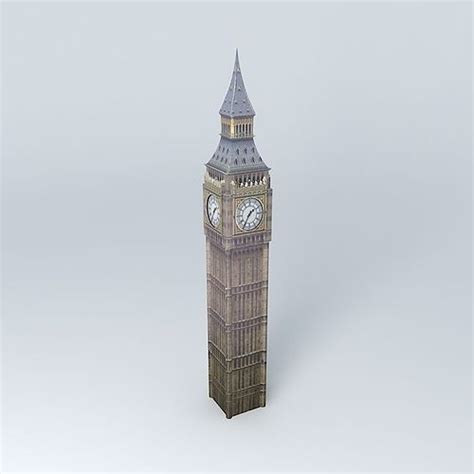 Westminster Clock Tower Big Ben London Free 3d Model