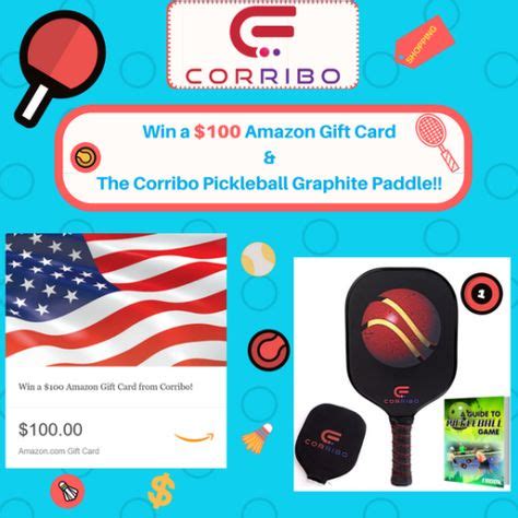 Gift card prizes are valued at nearly $4k! Win $100 Amazon Gift Card and Pickleball Paddle {US ...