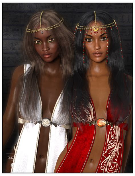 Egyptian MEGA Bundle Characters Outfits Hair Poses And Lights Daz 3D