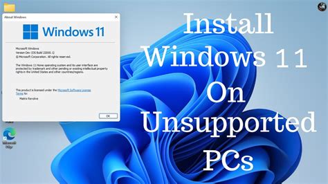 Windows 11 Install On Unsupported Pc How To Install Windows 11 On