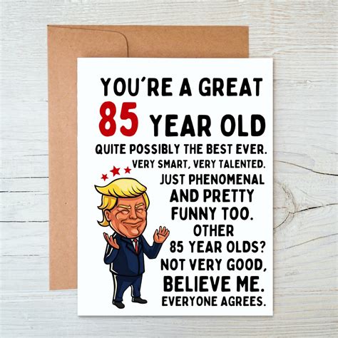85th Birthday Card 85th Birthday T 85th Birthday Etsy