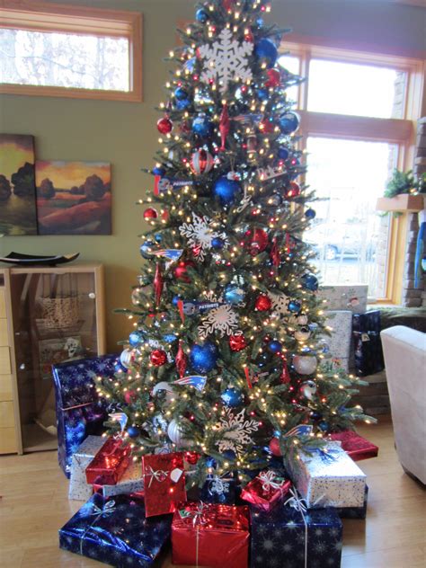 Red White Blue Christmas Tree