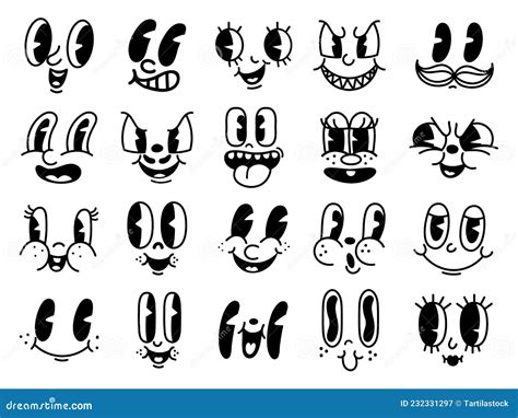 Set Of Human Caricatures Isolated Vector Illustrations With White