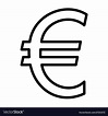 Euro sign Royalty Free Vector Image - VectorStock