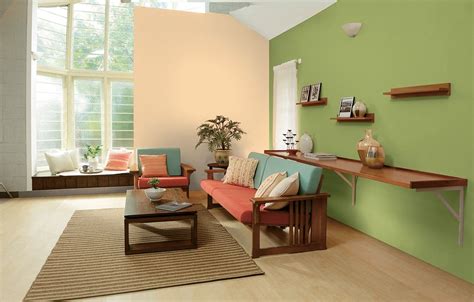 Design Wall Colour Combination With Light Green Deeper