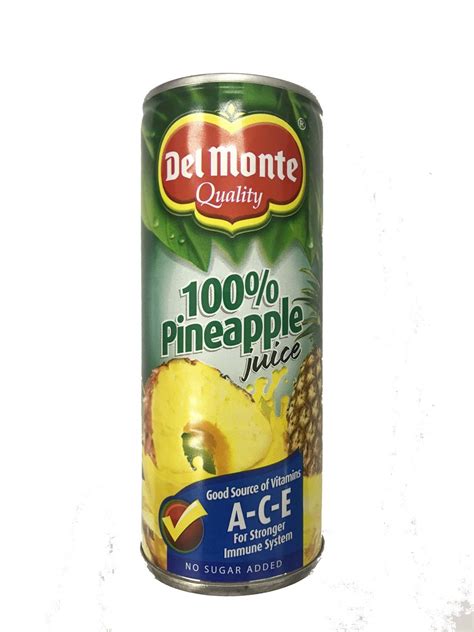 Del Monte 100 Pineapple Juice 240ml