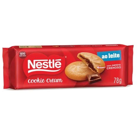 Cookies Cream Ao Leite Nestlé 78g 3 Pacotes de 26g cada