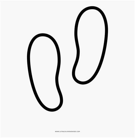 Foot Steps Coloring Page Line Art Free Transparent Clipart Clipartkey