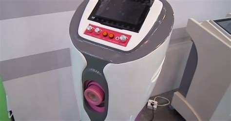 talk about a sex machine hands free robot sperm collector shows porn to spare donors blushes