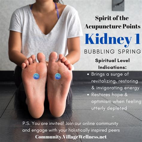 Kidney 1 Bubbling Spring An Acupuncture Point For Restoring Energy