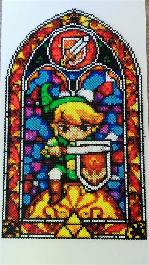 Finished Another Big Project Zelda Stained Glass 20 Beadsprites
