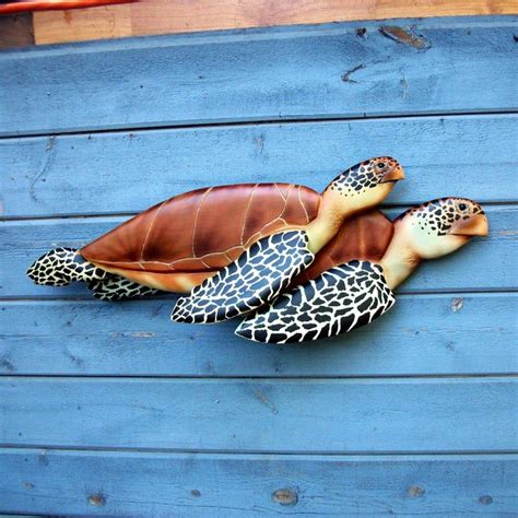 Sea Turtle Wood Carving Turtle Decor Turtle Wall Hanging Etsy In