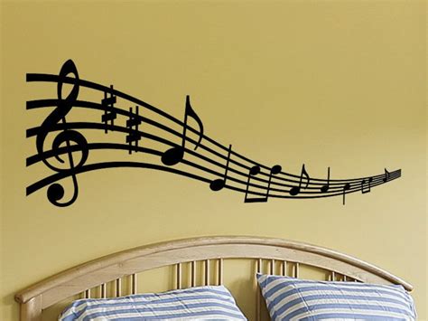 Music Notes Wall Art Musical Notes Wall Decal Music Note Wall Etsy