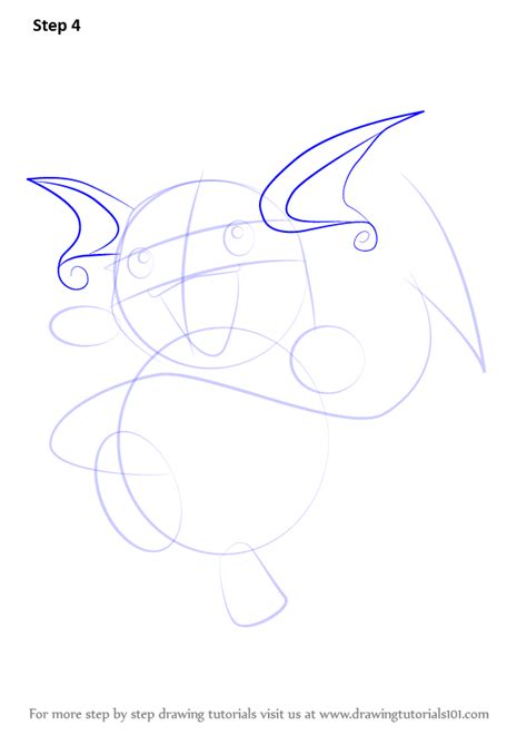 Learn How To Draw Raichu From Pokemon Pokemon Step By Step Drawing