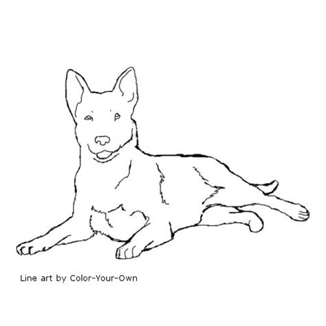 Drawing Puppy Laying Down Coloring Pages