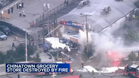 Decades Old Chinatown Supermarket Gutted After Chicago Firefighters