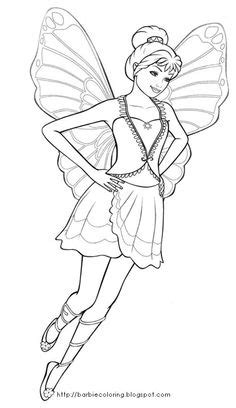 People also love these ideas. FAIRY COLORING PAGES: BARBIE MARIPOSA FAIRY COLORING ...